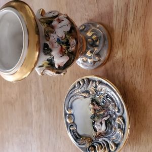 Signed Capodimonte Italy Porcelain
